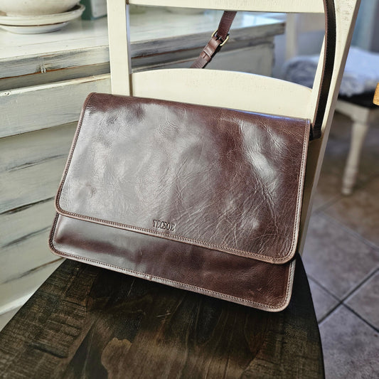 Leather Messenger Bag