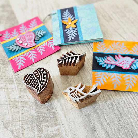 Block Print Tag Kit