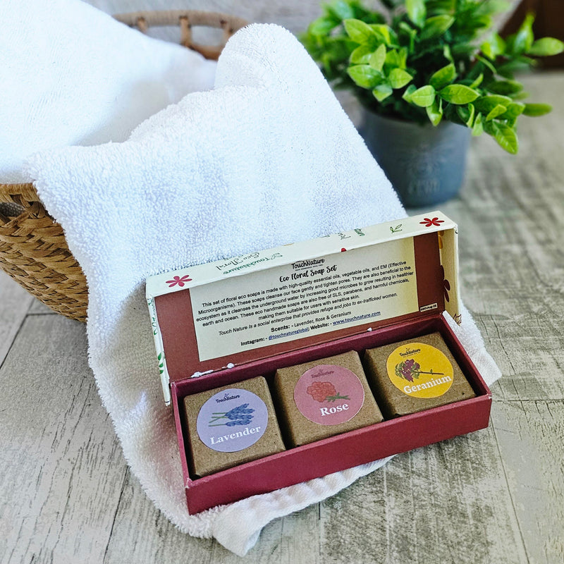 Eco Floral Soap Set