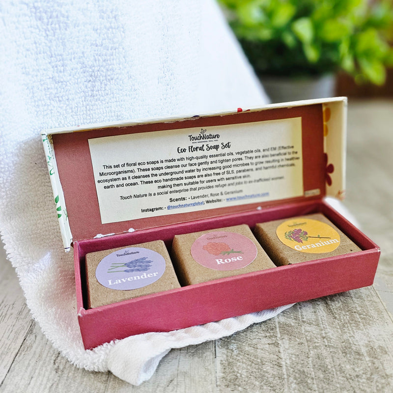 Eco Floral Soap Set