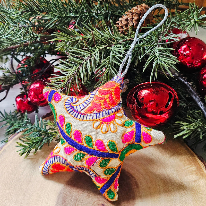 Christmas Star Cloth Ornament