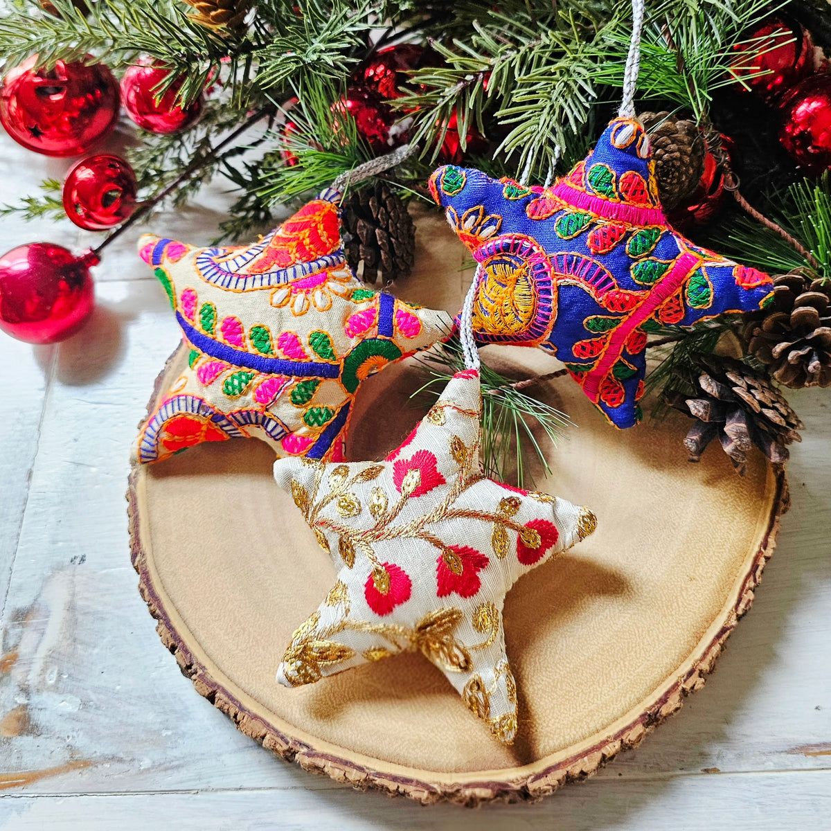 Christmas Star Cloth Ornament