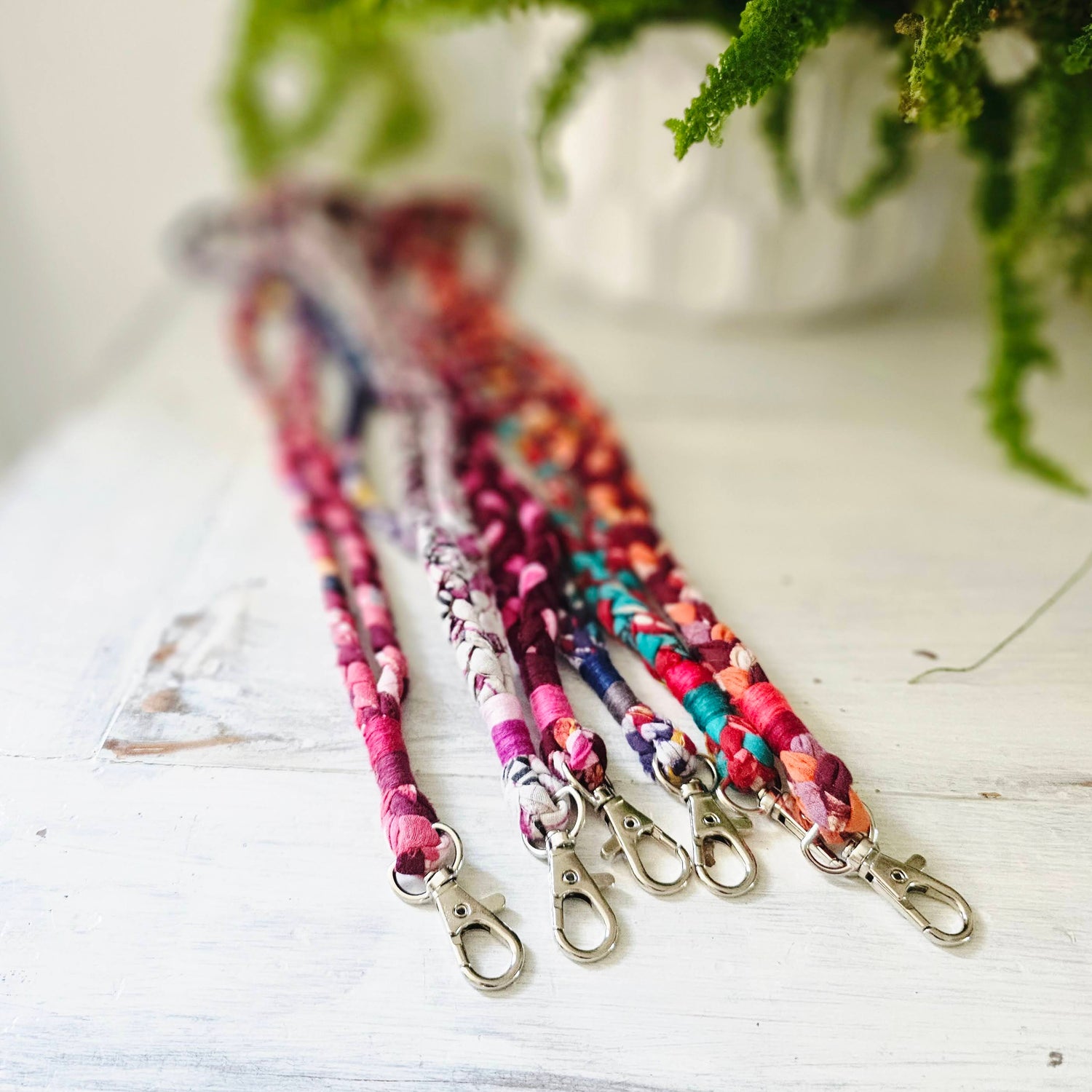 Upcycled Braided Lanyard