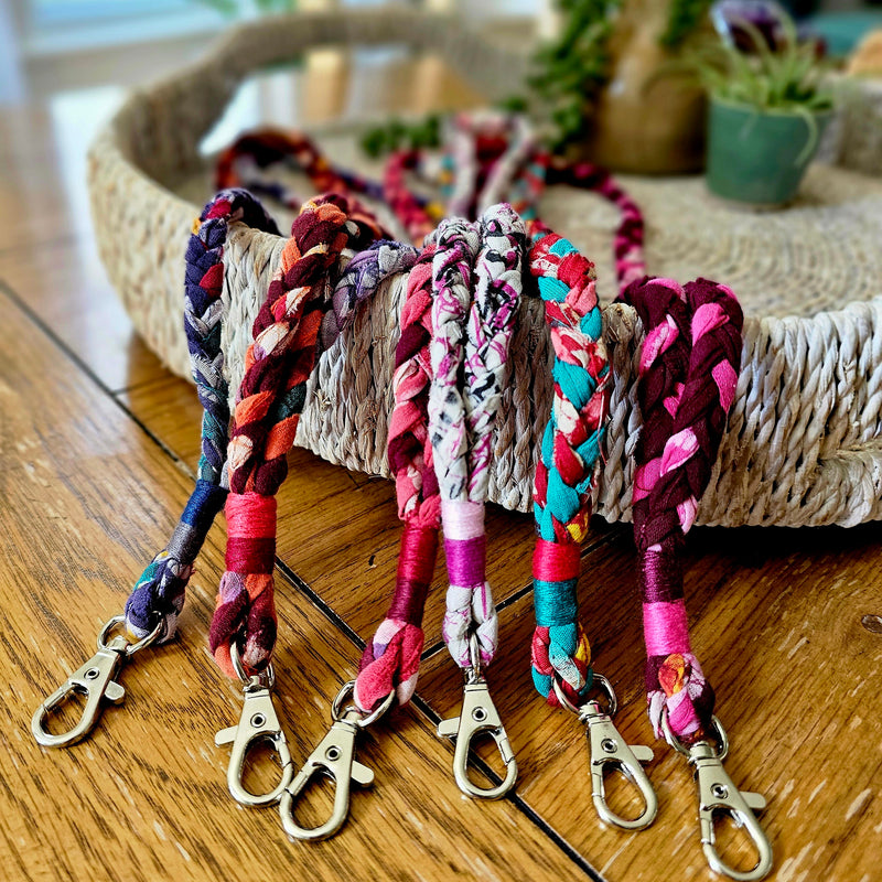 Upcycled Braided Lanyard