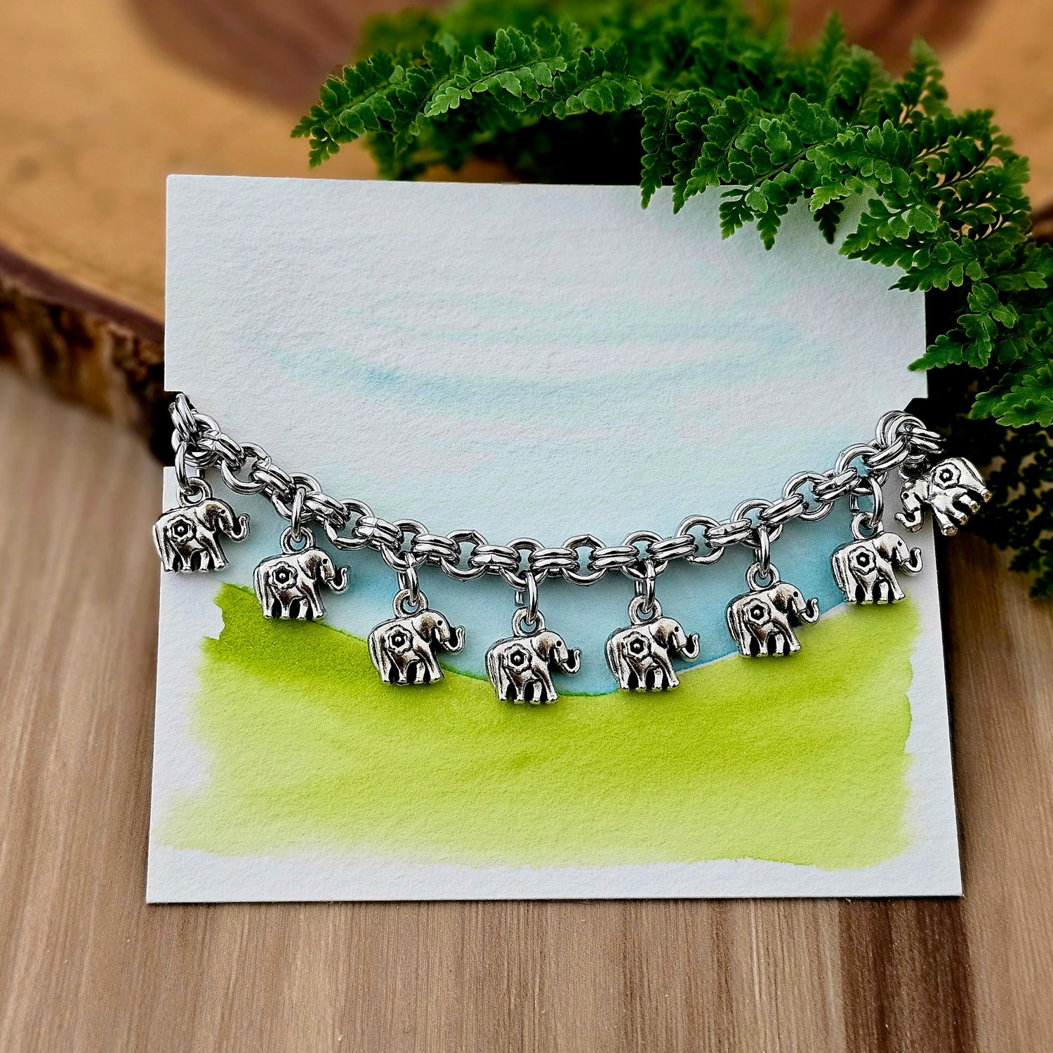Elephant Charm Bracelet