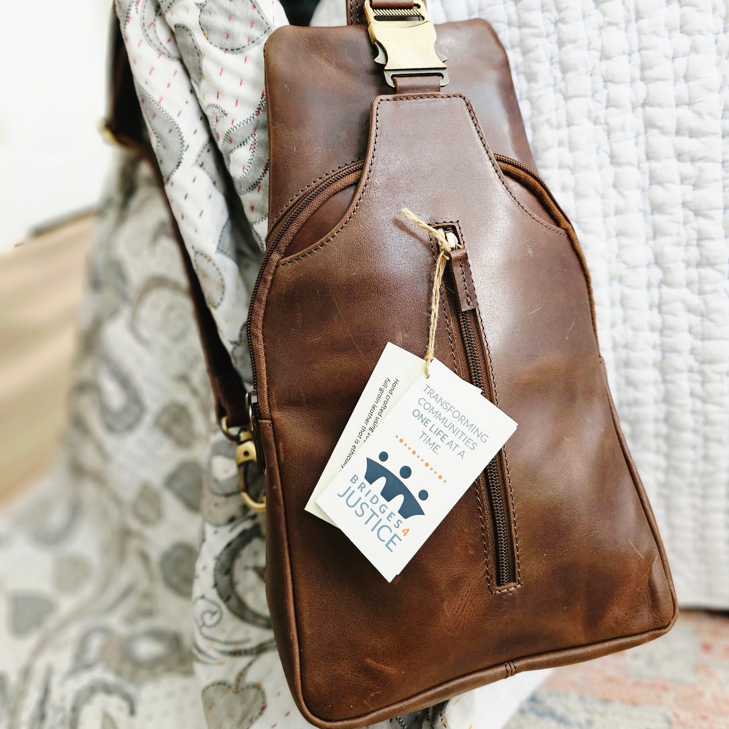 Leather Halfpack Crossbody Bag