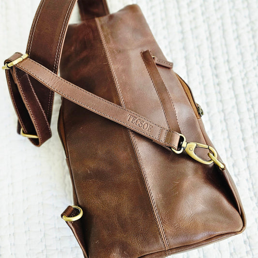 Leather Halfpack Crossbody Bag