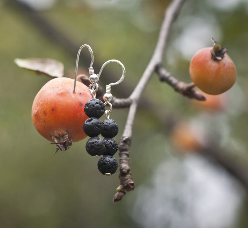 Lava Bead Earrings