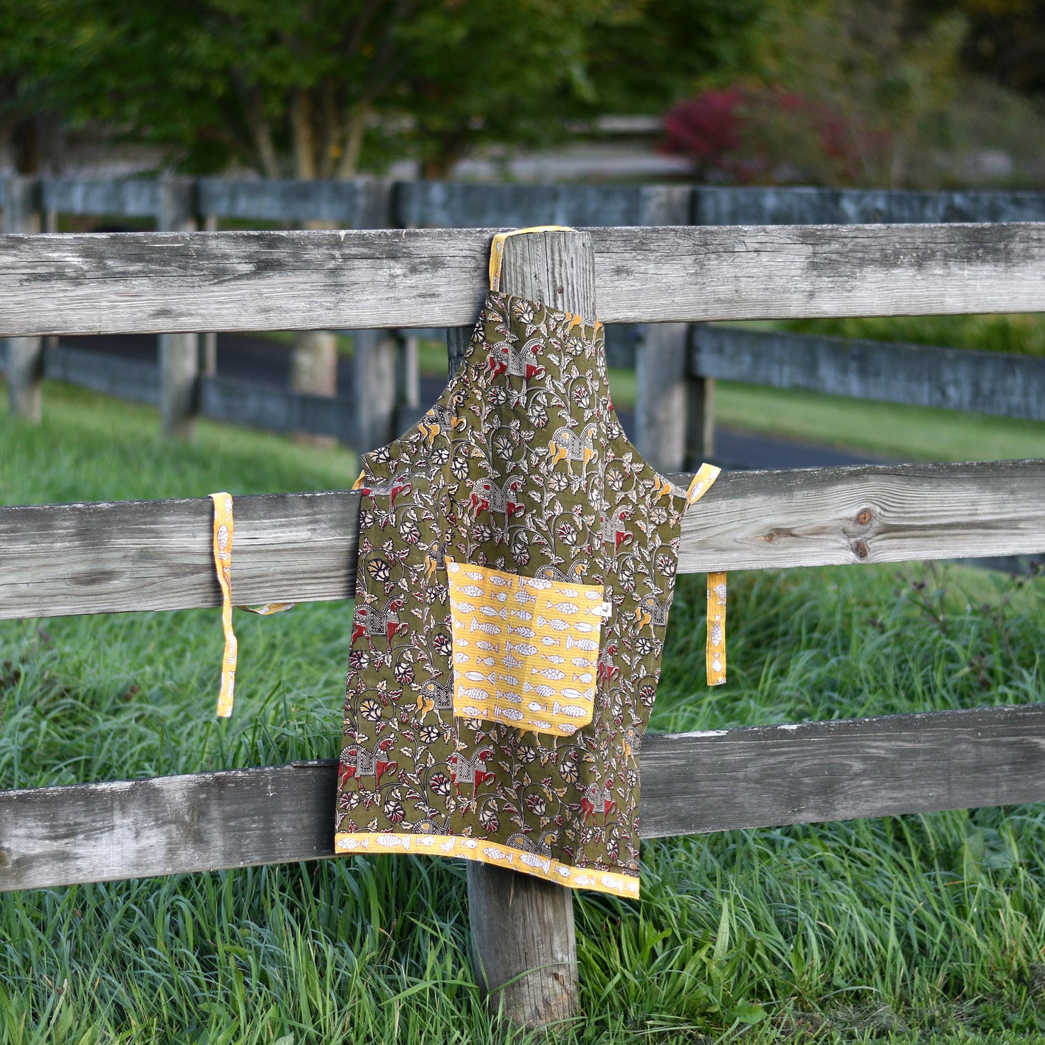 Apron: Kalamkari Print