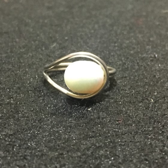 Pearl infinity ring deals