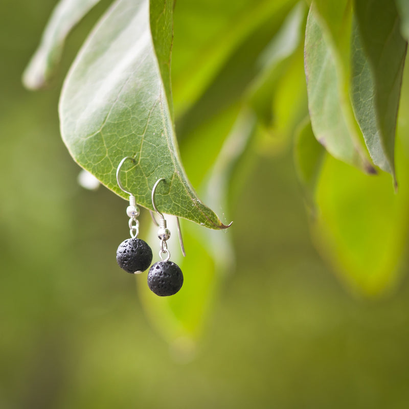 Lava Bead Earrings